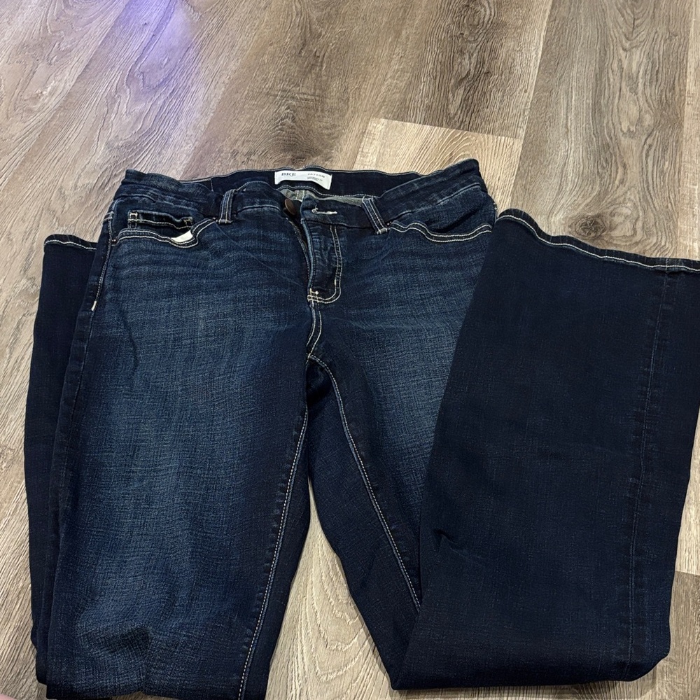 BKE Women's Deep Indigo Boot Cut Jeans